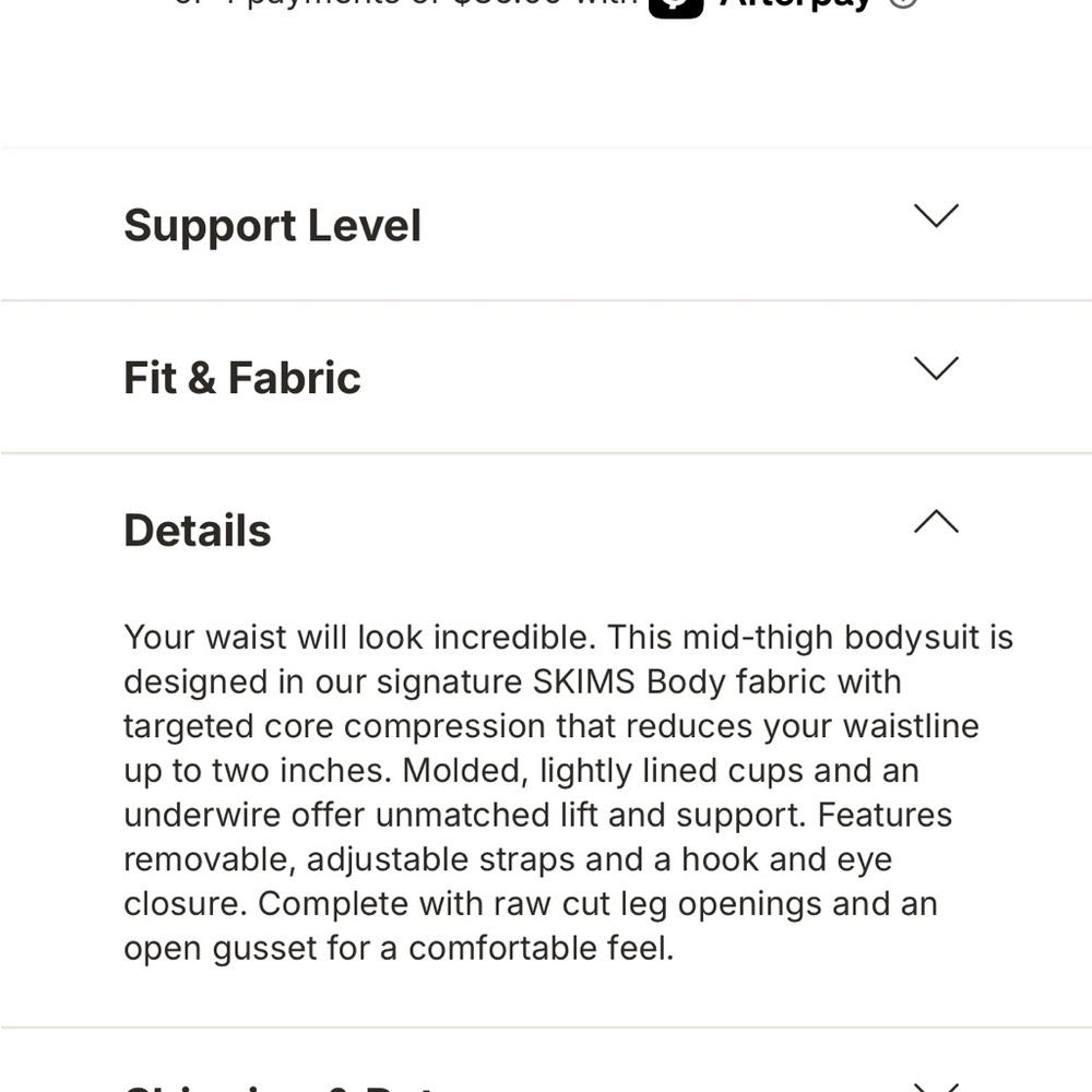 SKIMS BODY CORE SCULPT UNDERWIRE MID THIGH BODYSUIT S - Picture 5 of 11